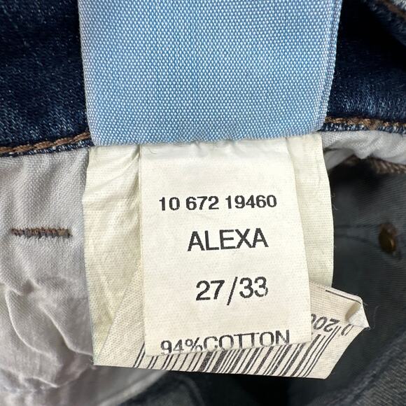 Mavi Jeans Adriana Mid-Rise Super Skinny Distressed Jeans Size 27 NWT - Picture 5 of 6